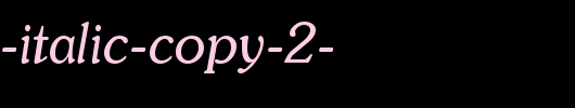 Soutane-Italic-copy-2-.ttf是一款不错的英文字体下载