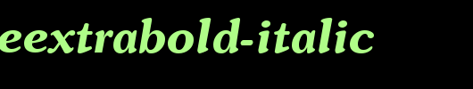 SoutaneExtrabold-Italic.ttf是一款不错的英文字体下载
