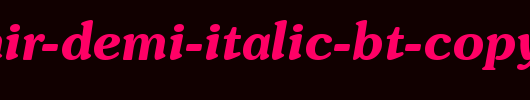 Souvenir-Demi-Italic-BT-copy-1-.ttf是一款不错的英文字体下载