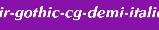 Souvenir-Gothic-CG-Demi-Italic.ttf是一款不错的英文字体下载