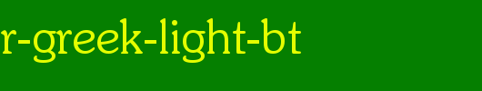 Souvenir-Greek-Light-BT.ttf是一款不错的英文字体下载
