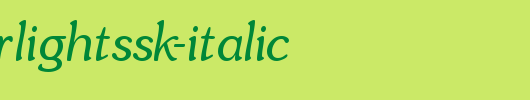 SouvenirLightSSK-Italic.ttf是一款不错的英文字体下载