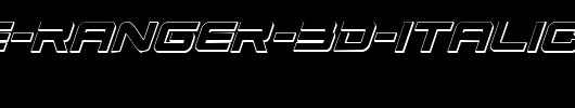 Space-Ranger-3D-Italic.ttf是一款不错的英文字体下载