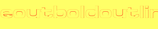 SpaceOutBoldOutline.ttf是一款不错的英文字体下载