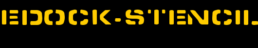 Spacedock-Stencil.ttf是一款不错的英文字体下载