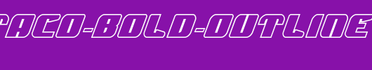 Spartaco-Bold-Outline.ttf是一款不错的英文字体下载
