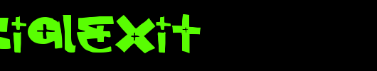 SpecialExit.ttf是一款不错的英文字体下载