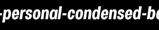 Specify-PERSONAL-Condensed-Bold-Italic.ttf是一款不错的英文字体下载