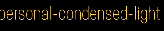 Specify-PERSONAL-Condensed-Light.ttf是一款不错的英文字体下载
