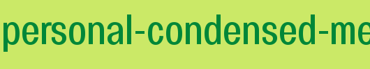 Specify-PERSONAL-Condensed-Medium.ttf是一款不错的英文字体下载