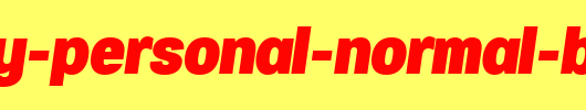 Specify-PERSONAL-Normal-Black-Italic.ttf是一款不错的英文字体下载