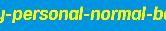 Specify-PERSONAL-Normal-Bold-Italic.ttf是一款不错的英文字体下载