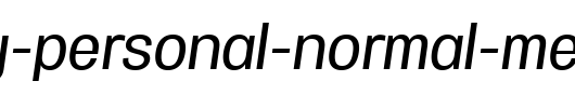 Specify-PERSONAL-Normal-Medium-Italic.ttf是一款不错的英文字体下载