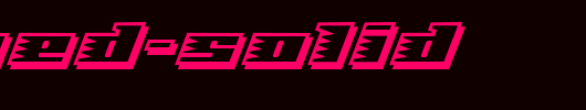 Speed-Solid.ttf是一款不错的英文字体下载
