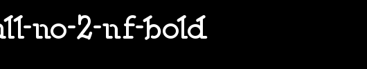 Speedball-No-2-NF-Bold.ttf是一款不错的英文字体下载