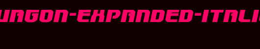 Speedwagon-Expanded-Italic.ttf是一款不错的英文字体下载