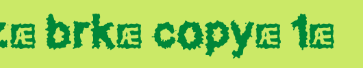 Splatz-BRK-copy-1-.ttf是一款不错的英文字体下载