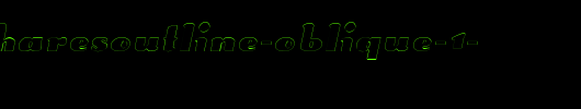 SplittingHaresOutline-Oblique-1-.ttf是一款不错的英文字体下载