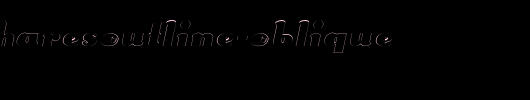 SplittingHaresOutline-Oblique.ttf是一款不错的英文字体下载
