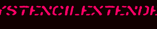 SprayStencilExtended-Oblique.ttf是一款不错的英文字体下载