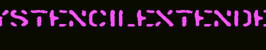 SprayStencilExtended.ttf是一款不错的英文字体下载