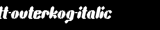 Sprokett-Outerkog-Italic.ttf是一款不错的英文字体下载