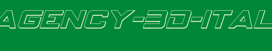 Spy-Agency-3D-Italic.ttf是一款不错的英文字体下载