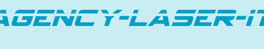 Spy-Agency-Laser-Italic-copy-1-.ttf是一款不错的英文字体下载