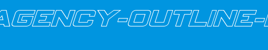Spy-Agency-Outline-Italic.ttf是一款不错的英文字体下载