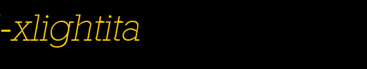 Stafford-XlightIta.ttf是一款不错的英文字体下载
