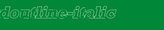 StaffordOutline-Italic.ttf是一款不错的英文字体下载