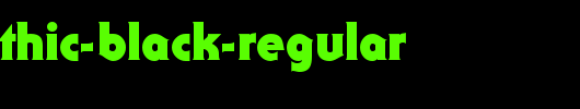 Staid-Gothic-Black-Regular.ttf是一款不错的英文字体下载
