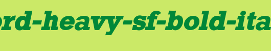 Stamford-Heavy-SF-Bold-Italic-copy-1-.ttf是一款不错的英文字体下载
