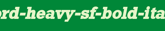 Stamford-Heavy-SF-Bold-Italic.ttf是一款不错的英文字体下载