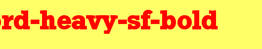 Stamford-Heavy-SF-Bold.ttf是一款不错的英文字体下载