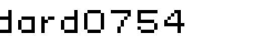 Standard0754_英文字体