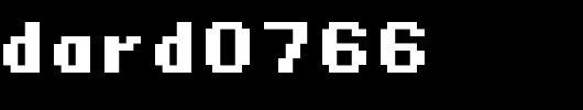 Standard0766_英文字体