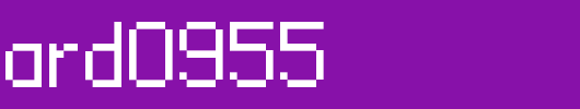 Standard0955_英文字体