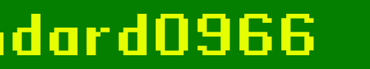 Standard0966_英文字体