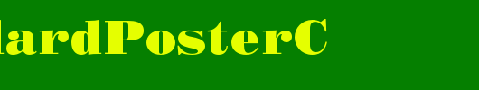 StandardPosterC_英文字体