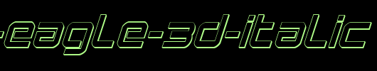 Star-Eagle-3D-Italic.ttf是一款不错的英文字体下载