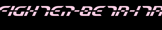 Starfighter-Beta-Italic.ttf是一款不错的英文字体下载