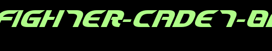 Starfighter-Cadet-Bold-Italic.ttf是一款不错的英文字体下载