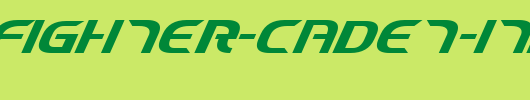 Starfighter-Cadet-Italic.ttf是一款不错的英文字体下载