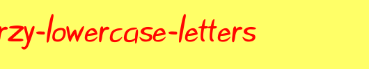 Starzy-Darzy-lowercase-letters.ttf是一款不错的英文字体下载