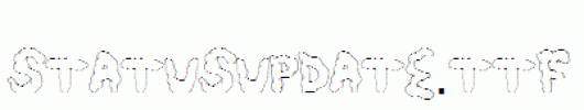 StatusUpdate.ttf是一款不错的英文字体下载