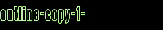 Steelfish-Outline-copy-1-.ttf是一款不错的英文字体下载