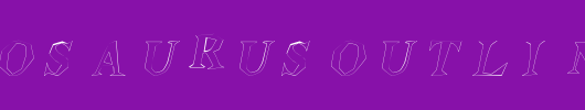 StegosaurusOutline-Italic.ttf是一款不错的英文字体下载