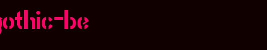 Stencil-Gothic-BE.ttf是一款不错的英文字体下载