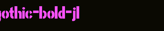 Stencil-Gothic-Bold-JL.ttf是一款不错的英文字体下载